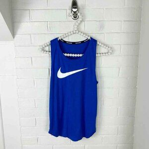 Nike Running Blue Swoosh Athletic Tank Top Size XS